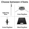 Black Flag Base (for Outdoor flag poles) #9