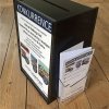 Tip Box Black with A4 info and M65 brochure holder, acrylic #5