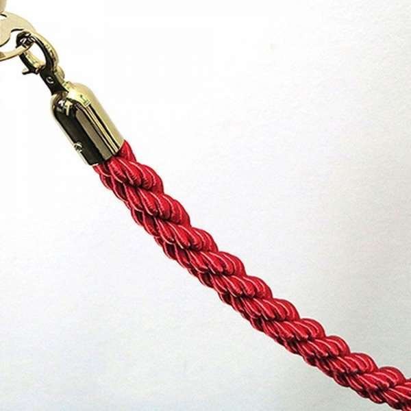 Crowd control rope,  Red - Gold fixing #3